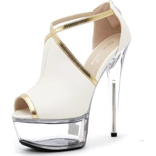 Sexy 15 CM High-Heeled Sandals Nightclub Dance Shoes Pole Dancing Shoes Model High Heels Womens Shoes Q-063