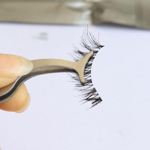 Eyelashes Tweezers False Eyelash Applicator Lash Cleaning Tool Stainless Steel Lashes Makeup Tools Eyelash Tweezers Bulk