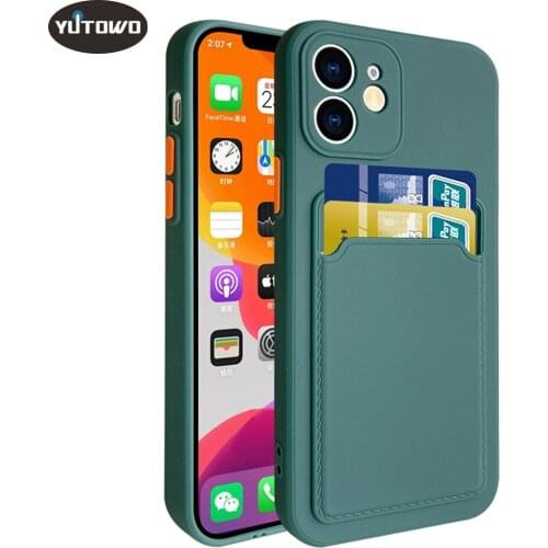 Silicone Back Cover Push Window Phone Case Coque For iPhone 12 Mini 11 Pro XS MAX X XR 7 8 Plus SE 2020 Soft Luxury Candy Color
