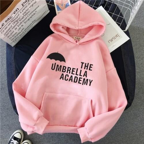 Sportswear Korean Umbrella Academy Hoodied Harajuku Hoodies Womens Graphic Letter Long Sleeve Casual Top Tee Sweatshirt Goth