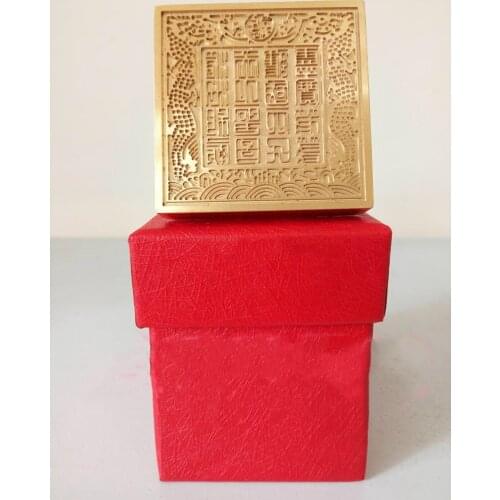 Taoist articles, Taoist tools, Meizhou Mazu seal, pure copper single-sided seal, with box
