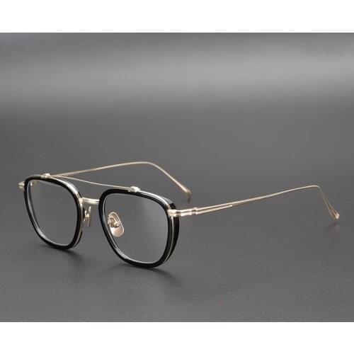 Titanium Glasses Frame Men Women Vintage Square Optical Spectacles Myopia Prescription Eyeglasses Frames Clear Eyewear Oculos