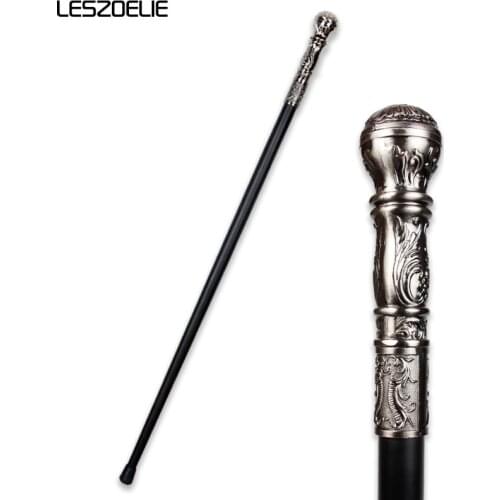 Express Shipping Fashion Walking Stick Man 2020 Party Decorative Walking Cane Men Luxury Walking Stick Elegant Alloy Handle Cane