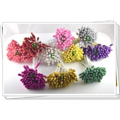 10 Selected Big Size Glitter Stamen Stocking Flower Stamens DIY Millinery Material Grils Accessories Headpieces 900 Pieces/Lot