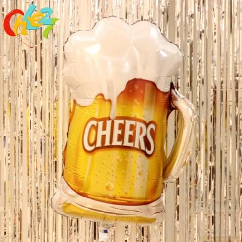 Wedding Beer Cup Foil Balloons Birthday Party Decorations Adults Kids Bridal Shower Bachelorette Party Supplies helium Globos