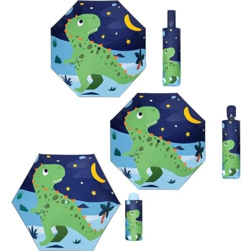 Hot YO-Childrens Umbrella Fully Automatic Folding Windproof Sunscreen Anti UV Self Portable For Kid