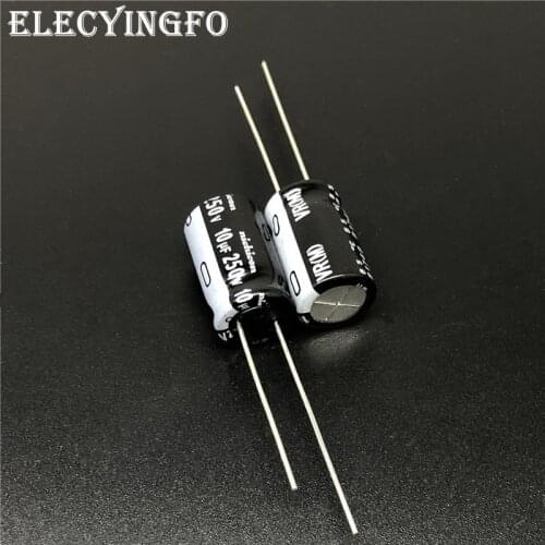 10pcs/100pcs 10uF 250V NICHICON VR Series 10x16mm 250V10uF Aluminum Electrolytic Capacitor