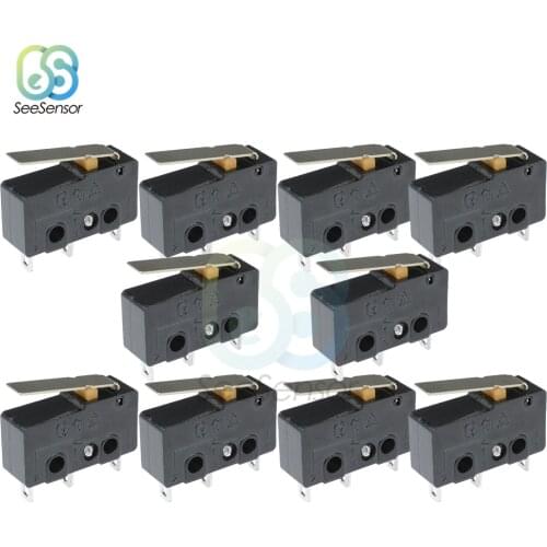 10pcs Limit Switch 3Pin N/O N/C 5A 250VAC KW11-3Z Micro Switch