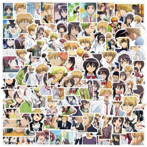 100PCS Anime Kaichou Wa Maid Sama Stickers For Girl Cartoon Sticker Waterproof To DIY Bicycle Skateboard Stationery Water Bottle