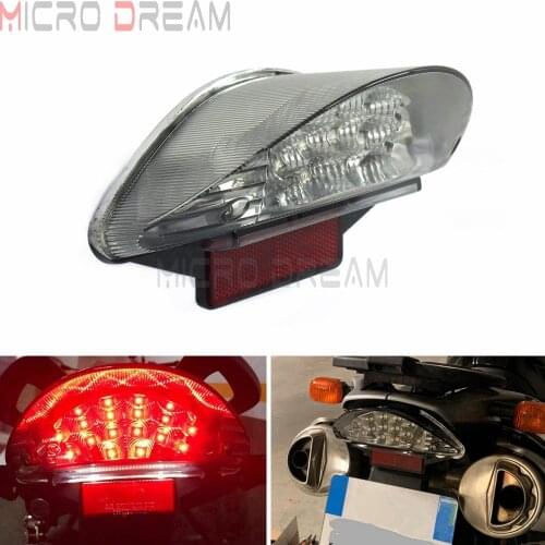 E Mark E4 Red 16PCS LED Tail Light Rear Light Clear Lens Reflector Stop Brake Lamp For BMW F650 F650 GS F650 ST F800 ST R1200 GS