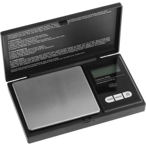 300g/0.01g Mini Digital Scale LCD Electronic Jewelry Gold Pocket Gram Weight #RW1209