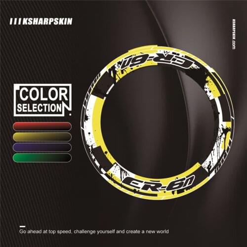 4 X Thick Edge Outer wheel Sticker Stripe Wheel reflective Decals Fit KAWASAKI ER-6N er6n