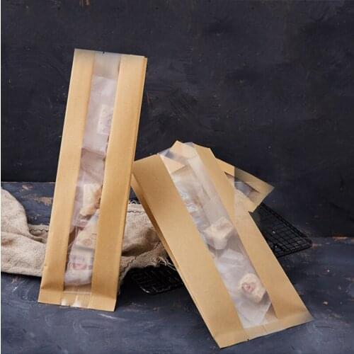 50Pcs/Lot Kraft Paper Organ Bags Coffee Bean Packaging Bag Pocket Pouches