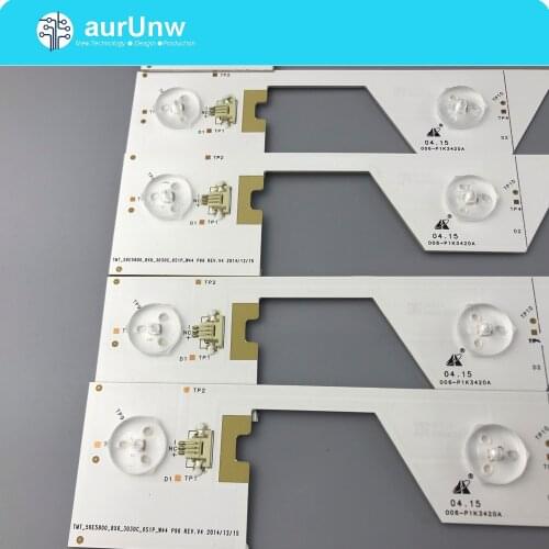 8pcs LED Backlight 6 lamp For TCL L50E5800A U50S6806S LVU500NDEL SW-4C-LB5006-YH2 4C-LB5006-HR2 LB5005 TMT_50E5800_8X6_3030C