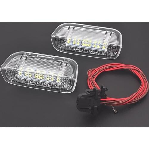 Car LED Door Warning Light Lamps with Cable Wire harness For PASSAT B6 B7 CC Jetta Golf 5 6 MK6 7 MK7 EOS Tiguan Sharan Scirocco