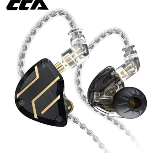 CCA C10 Pro 1DD 4BA Drive Headset Hybrid Technolory Earphones 0.75mm 2Pin HIFI Bass In-Ear Noise Canceling Monitor Earbuds Earph