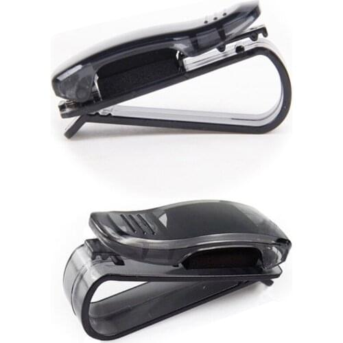 Glasses Holder for Car Sun Visor Doors Seat Backs Sunroofs Car Accessories ABS Directly Clamp Black Hanger