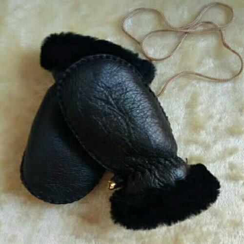 Mens And Womens Childrens Mittens Keep Warm In Winter Childrens Flower Girl Twins Style Outdoor Riding Leather Snow Gloves