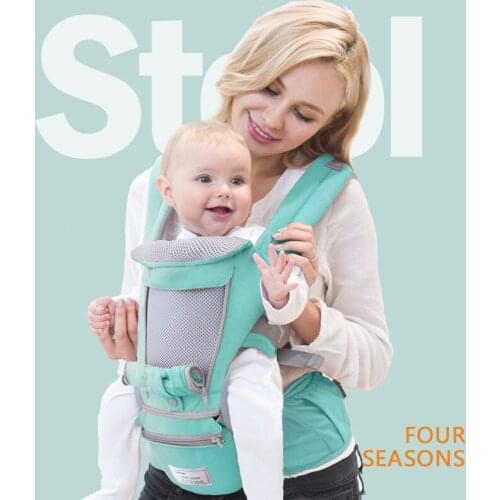 Ergonomic Baby Carrier Sling Infant Kid Baby Hipseat Wrap Front Carrier Facing for Travel 0-36 Months