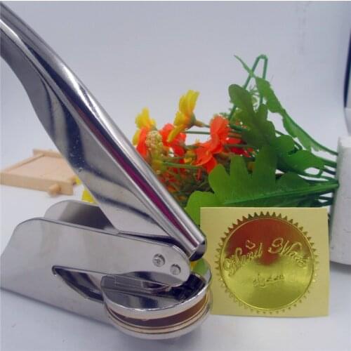 LOGO Design Custom Embossing Seals /Logo Design Notary Embossing Seals Custom Stamp Diameter less than 40mm both can do