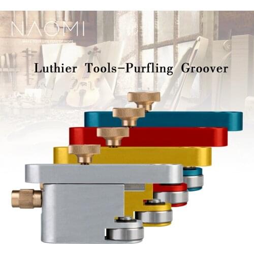 NAOMI Channel Routing Jig Adjustable Violin Luthier Tool Edge Soundhole Router Tool Violin Purfling Groover Cutter Fits Dremel