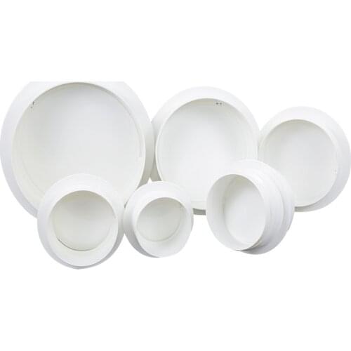 80-200mm Round Pipe Draft Blocker ABS Exhaust Fan Check Valve for Bathroom Kitchen Tube Valve Ventilation Grill Home Accessories