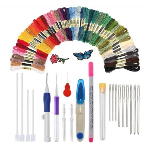 Chinese Cross Stitch Kit Embroidery Needlework Sets Punch Needles Poking DIY Crossstitch Knitting Art Handmaking With Thread