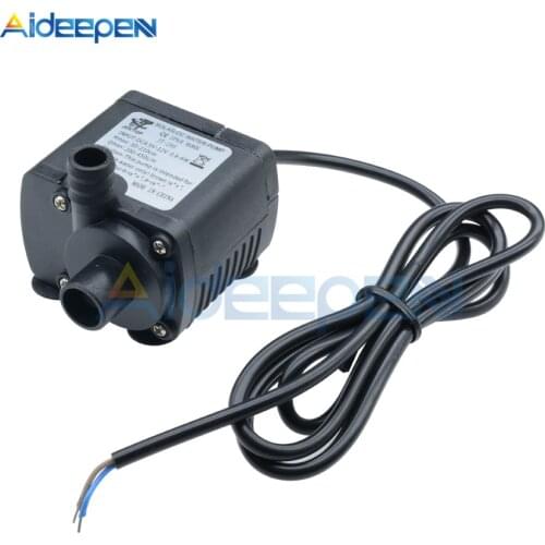 Micro Water Pump DC 12V 6W 450L/H Flow Rate Waterproof Brushless Pump Mini Submersible Water Pump for Aquarium Fountain Pool