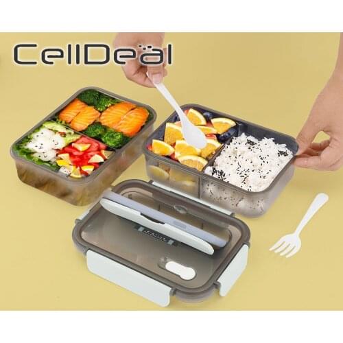 Portable Lunch Box for Work Student School Outdoor Activities Travel Plastic Bento Box Microwave Heating Food Fruit Container