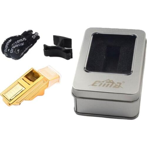 Professional Soccer Referee Whistle Gold Army Set for Volleyball Handball Basketball Outdoor Training Gear Survival Hiking