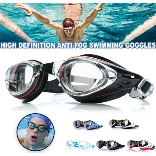 Anti-Fog Swim Goggles with Adjustable Strap UV Production Anti-Leak Comfortable to Wear Durable Portable for Unisex SAL99