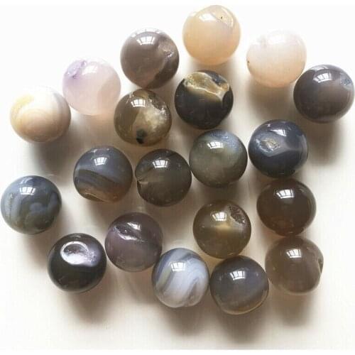 Drop Shipping Natural Stone Crystal Ball Agate Geode Sphere Ball Open Crystal Clusters Gifts Natural Stones And Crystals 20mm