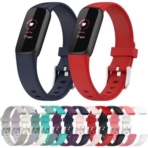 For Fitbit Luxe Strap Band Soft Silicone Wrist Strap For Fitbit Luxe Smart Band Bracelet Watch Strap Pulsera Belt Accessories