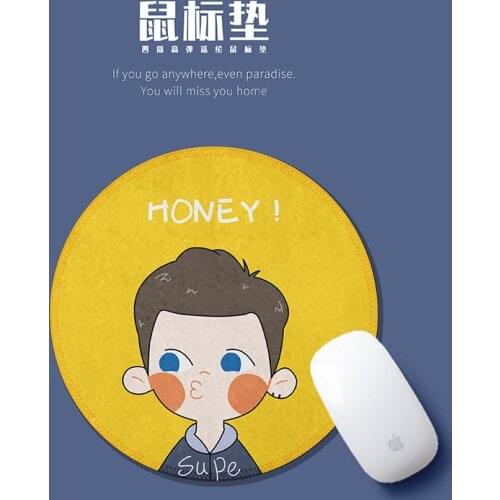 Cute Cartoon Couple Doll Mouse Pad Student Computer Mouse Non-slip Notebook Pad Office Keyboard Protection Pad Table Mat