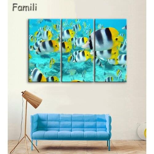 Modern Painting Home Decorative Art Picture Paint on Canvas Prints The fascinating underwater world For Room Modern Art Picture