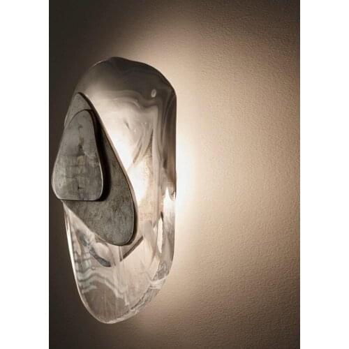 Post-Modern Light Luxury Crystal Wall Lamp Bedroom Bedside Lamp Toilet Aisle Stairs Living Room Background Wall LED Light