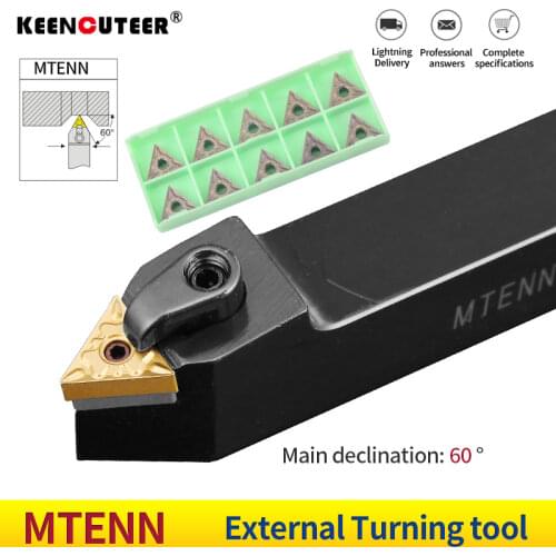 MTENN2020K16 MTENN1616H16 MTENN2525M16 External Turning Tool Holder TNMG16 Carbide Inserts MTENN Lathe Cutting Machine Tools Set