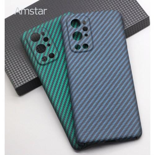 Amstar Genuine Pure Carbon Fiber Protective Case for OnePlus 9 Pro Real Carbon Fiber Ultra-Thin Anti-Fall Phone Case Hard Cover