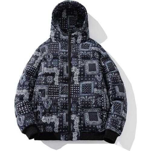 Winter Couple Jacket Korean Version of The Trend of Short Hooded Color Cotton-padded Mens Cotton-padded Jacket Student Hoodies