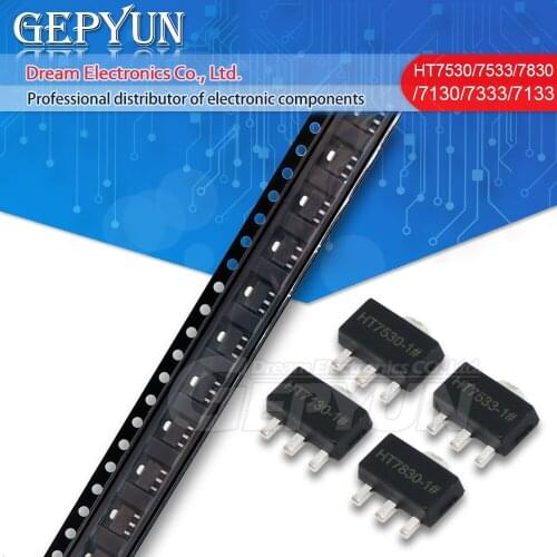 10PCS HT7133 HT7333 HT7350 HT7833 HT7533 HT7830 HT7130 HT7530 SOT-89 SOT 7133-1 7333-1 7350-1 7833-1 7533-1 7830-1 7130-1 7530-1