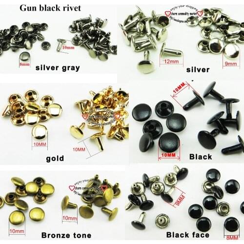 100PCS Bronze tone BRASS RIVET buttons sewing clothes accessory bag rivets fits MR-040