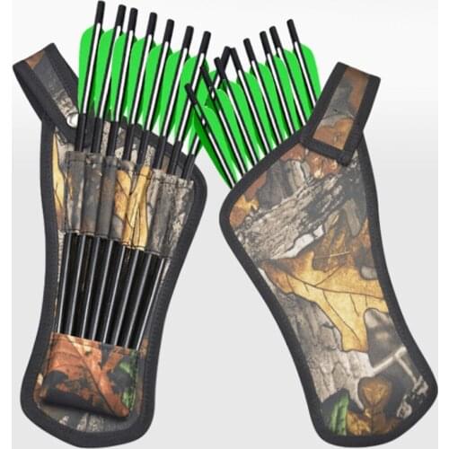 2021 Straight Arrow Bag Short Arrow Bag Waist Hanging Arrow Bag Can Hold 8 Arrow Slingshot Crossbow Hunting Archery Bags