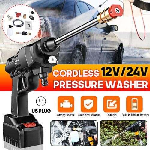 24V 500W high pressure water gun for car power washer pump foam cannon car cleaning power car electrical appliances