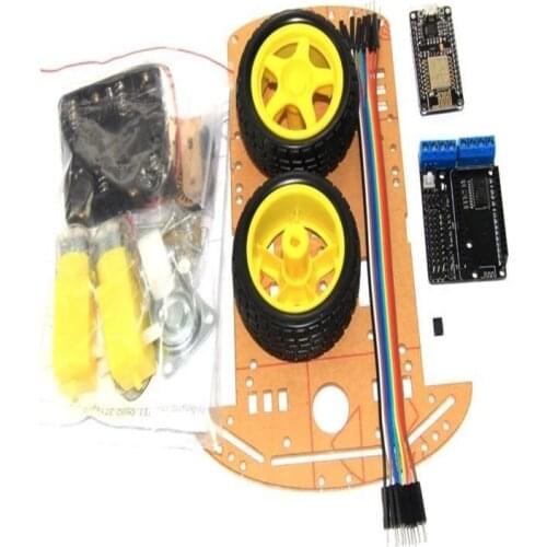 2wd rc wifi smart car kit L293D by ESP-12E for esp8266 esp 12e diy rc toy remote control by phone Lua nodeMCU
