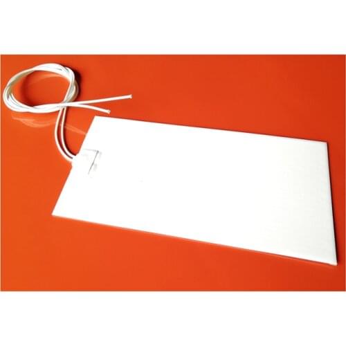 48v 50w 130*270*1.5mm Food Grade Silicone Rubber Heater adhesive 1 side 1000mm lead out from middle of 130mm side