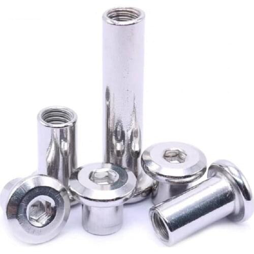 50PCS M6 M8 Rivet Hex Socket Head Cap Screw Insert Barrel Nuts