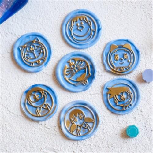 Anime Stamp Head Custom DIY Jingle Cartoon Heads Original Wax Seal Stamps Postage Journal Package Wedding Date Gifts Envelope