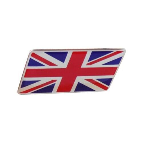 Auto Rhombic ENGLAND Britain UK Flag Front Grille Grill Emblem Badge Sticker