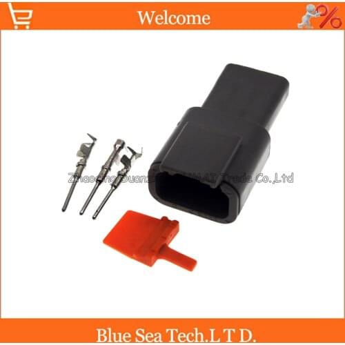 Deutsch male DTM04-3P 3 Pin heavy truck/car fittings harness plug for BMW Benz ect.car