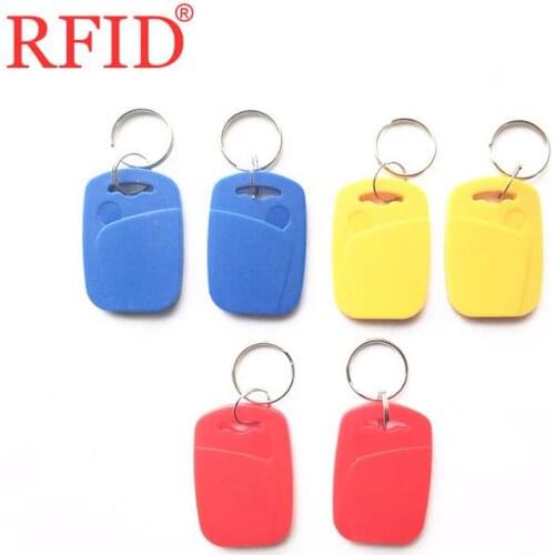 Dual Chip Frequency 13.56MHZ 125KHZ ID IC Changeable Rewritable Key Tags Keyfob UID + T5577 Chip RFID Card 0 Sector Keychain 10